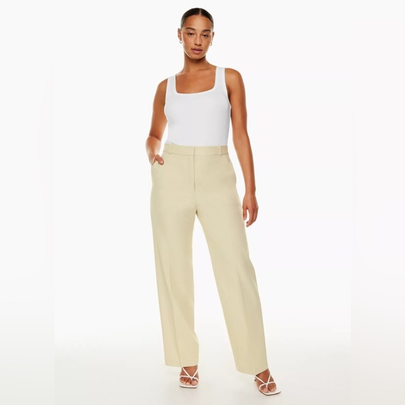 Aritzia Babaton Agency Beige cream Pants - Picture 1 of 7